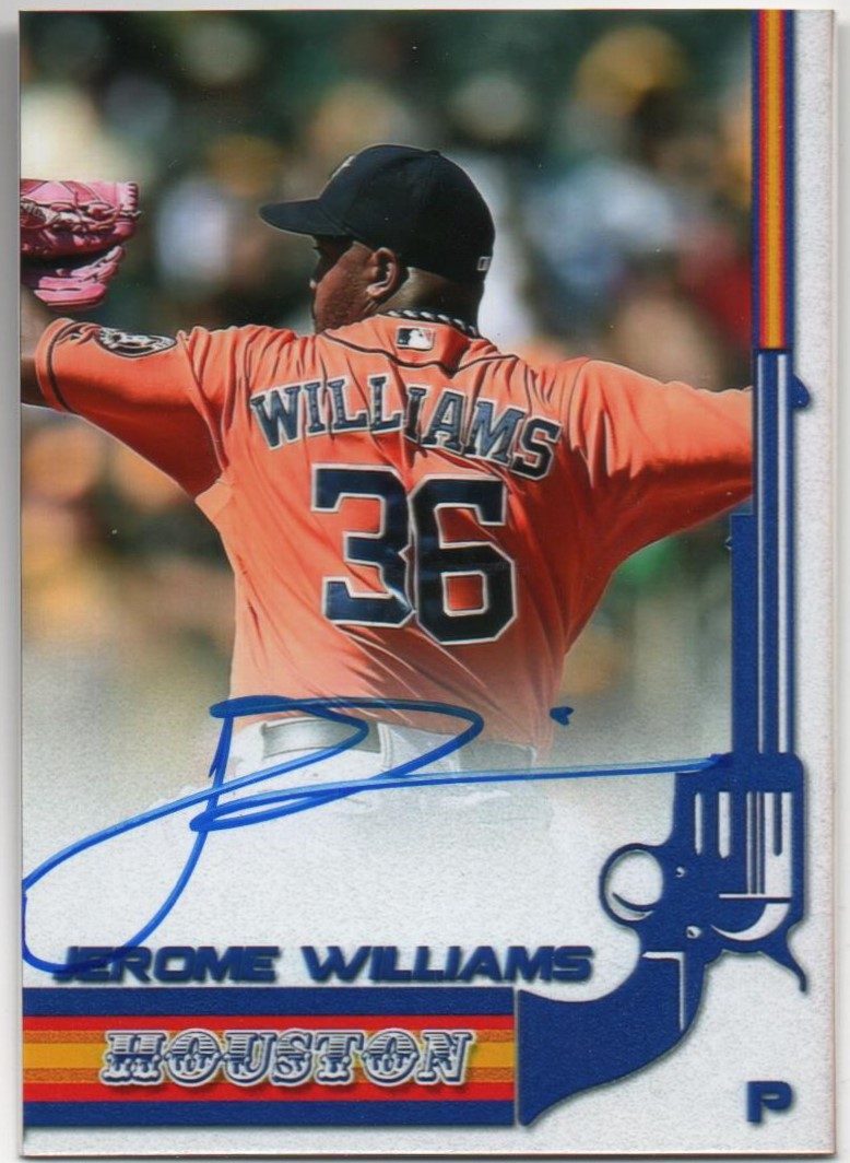 Jerome Williams autograph in the Astros A to Z collection