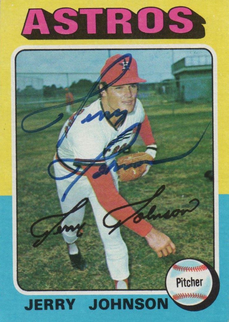 Jerry Johnson autograph in the Astros A to Z collection