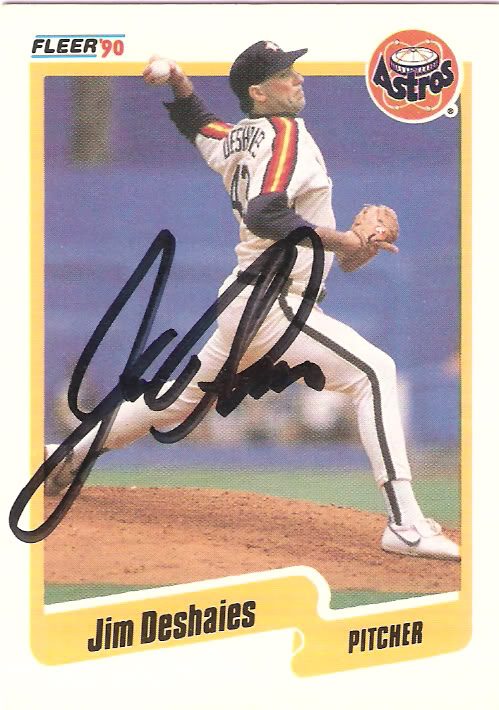 Jim Deshaies autograph in the Astros A to Z collection