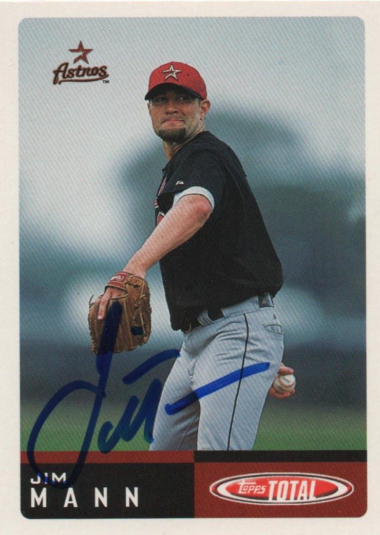 Jim Mann autograph in the Astros A to Z collection