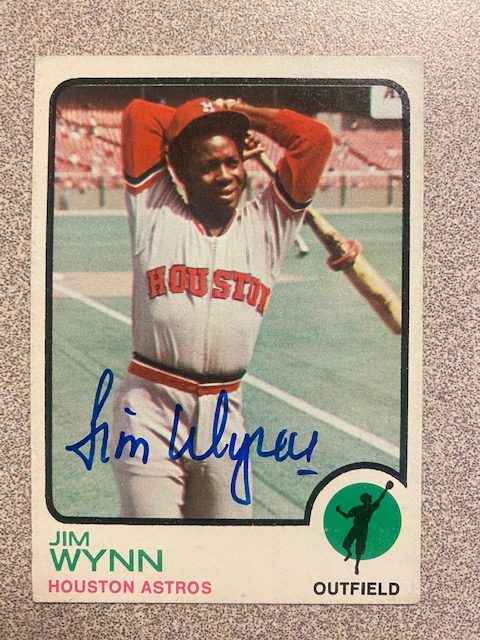 Jim Wynn autograph in the Astros A to Z collection