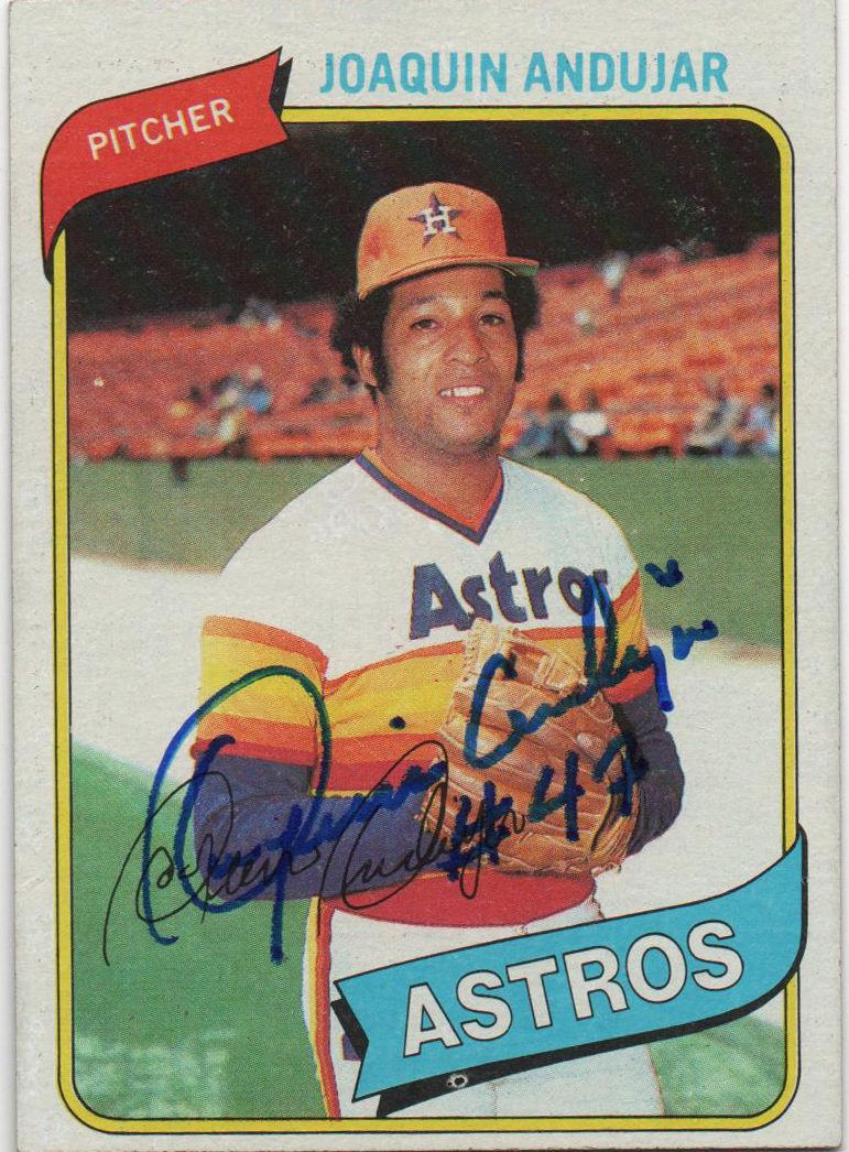 Joaquin Andujar autograph in the Astros A to Z collection