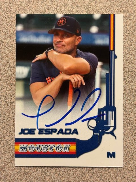 Joe Espada autograph in the Astros A to Z collection