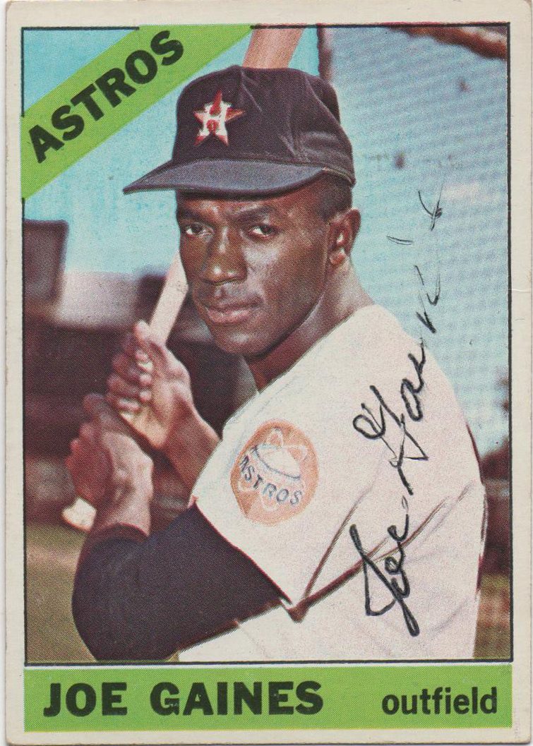 Joe Gaines autograph in the Astros A to Z collection