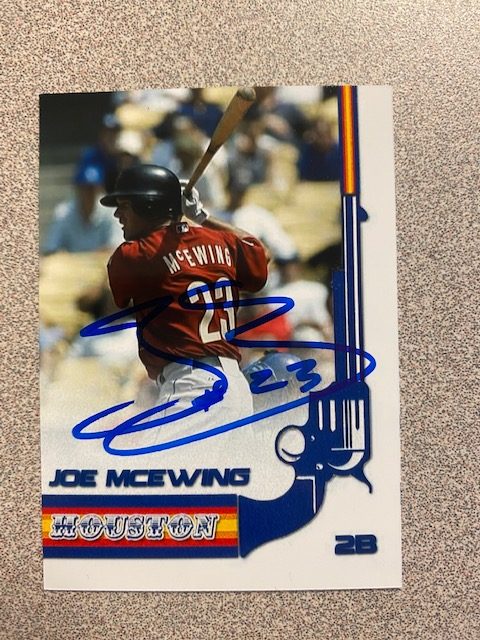 Joe McEwing autograph in the Astros A to Z collection