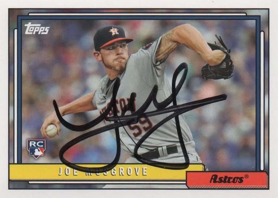 Joe Musgrove autograph in the Astros A to Z collection