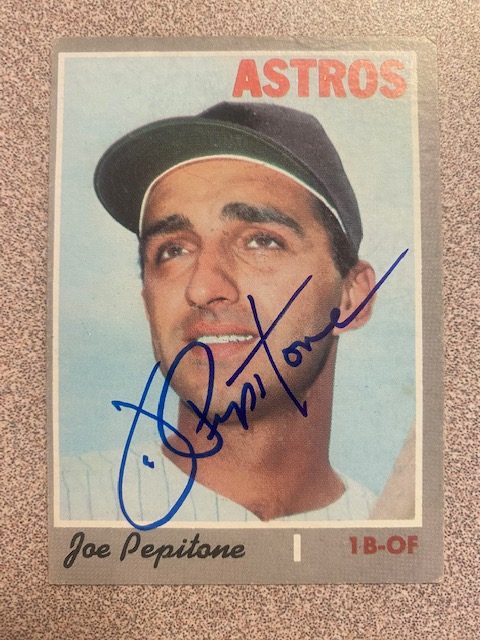 Joe Pepitone autograph in the Astros A to Z collection