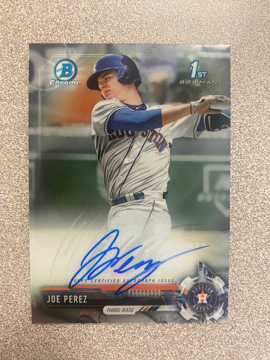 Joe Perez autograph in the Astros A to Z collection