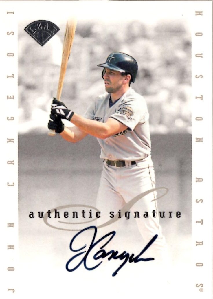 John Cangelosi autograph in the Astros A to Z collection