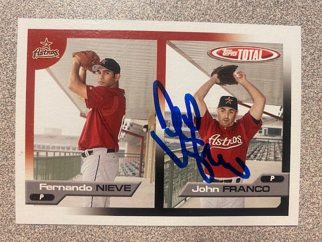 John Franco autograph in the Astros A to Z collection