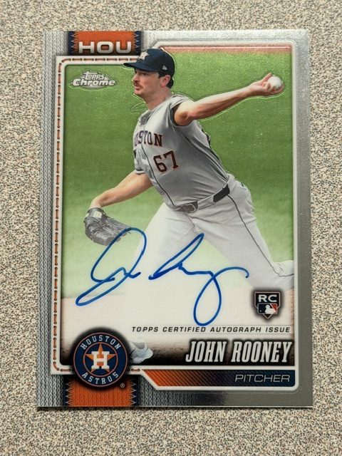John Rooney autograph in the Astros A to Z collection