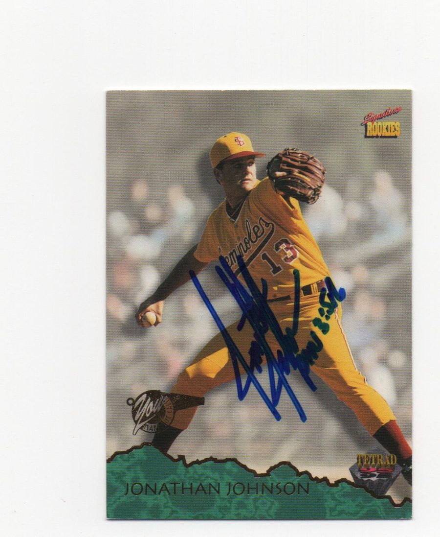 Jonathan Johnson autograph in the Astros A to Z collection