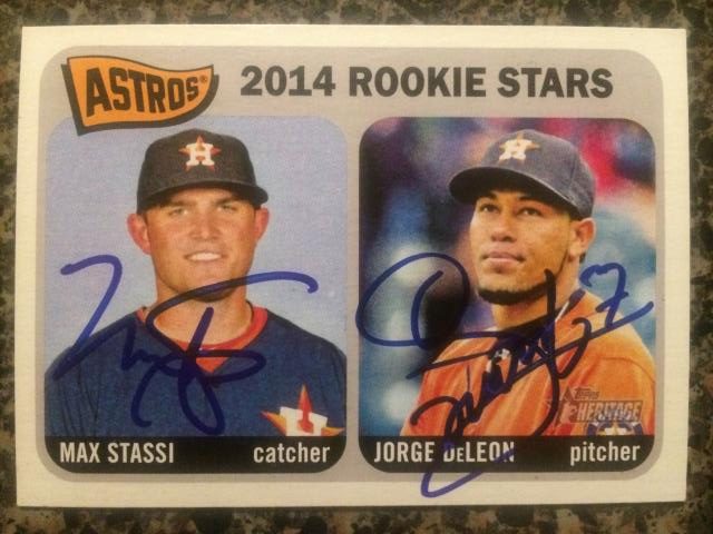Jorge DeLeon autograph in the Astros A to Z collection