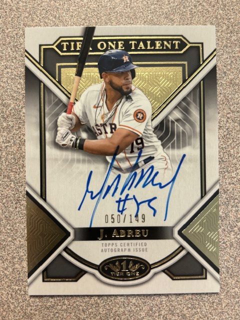 Jose Abreu autograph in the Astros A to Z collection