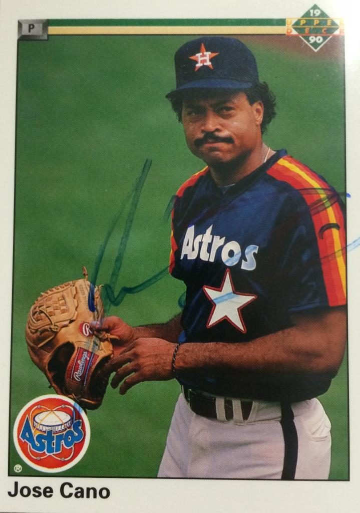 Jose Cano autograph in the Astros A to Z collection