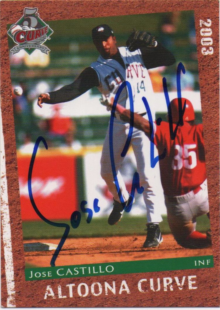 Jose Castillo autograph in the Astros A to Z collection