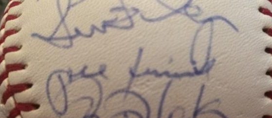 Jose Uribe autograph in the Astros A to Z collection