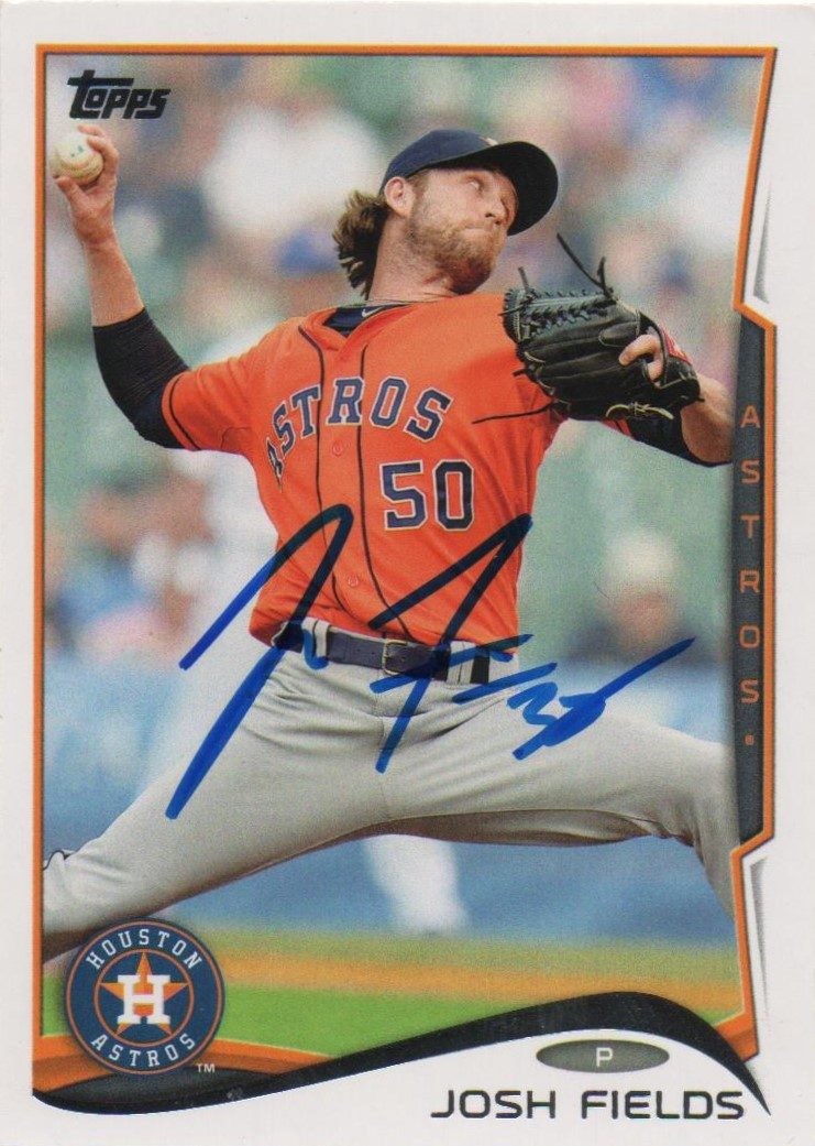 Josh Fields autograph in the Astros A to Z collection