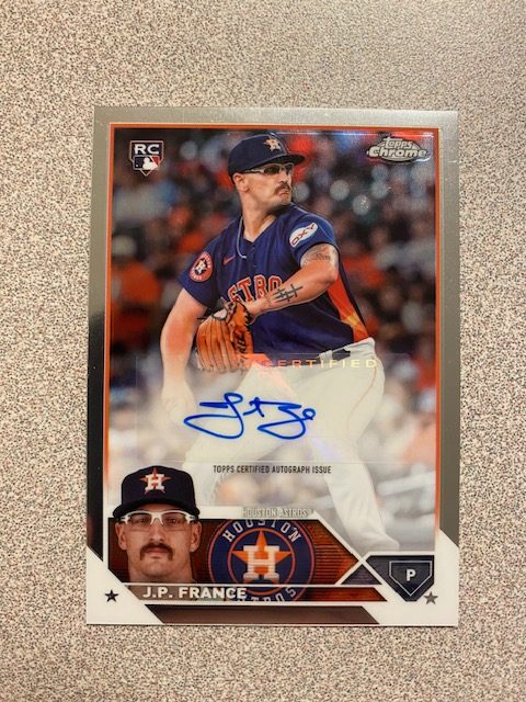 JP France autograph in the Astros A to Z collection