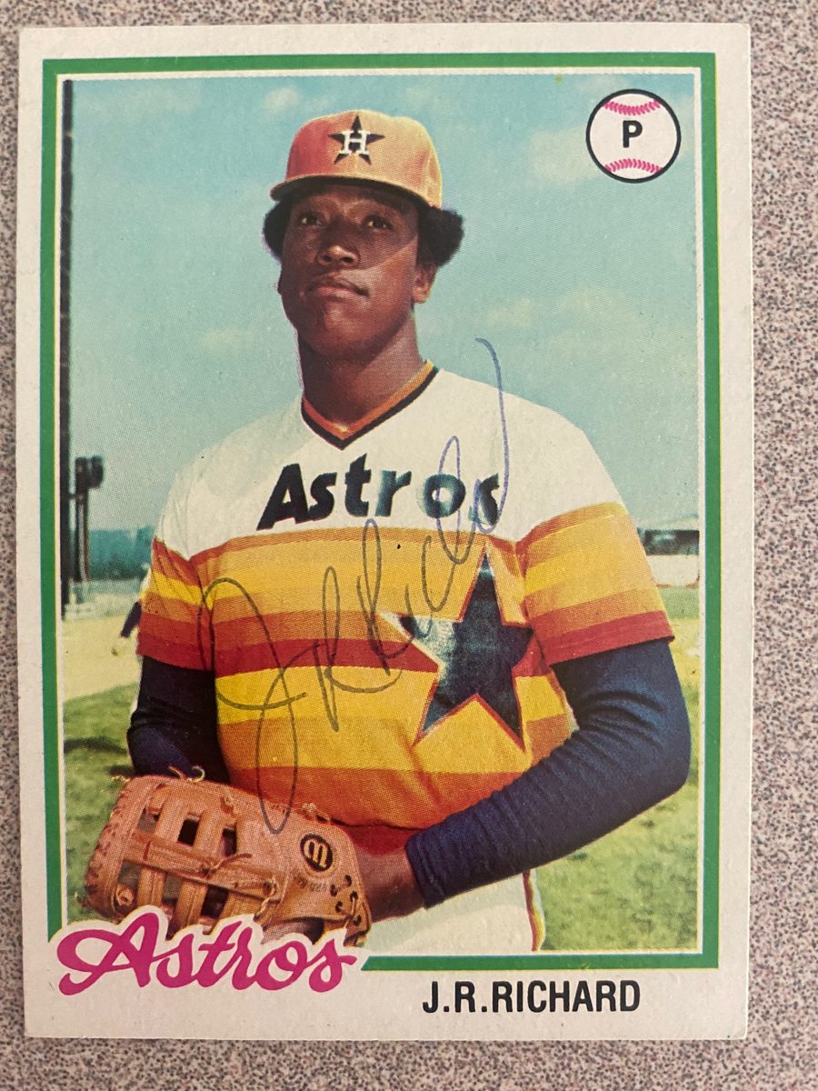 JR Richard autograph in the Astros A to Z collection