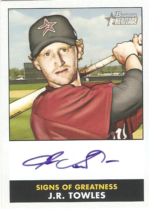 JR Towles autograph in the Astros A to Z collection