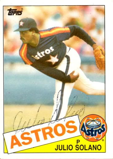 Julio Solano autograph in the Astros A to Z collection