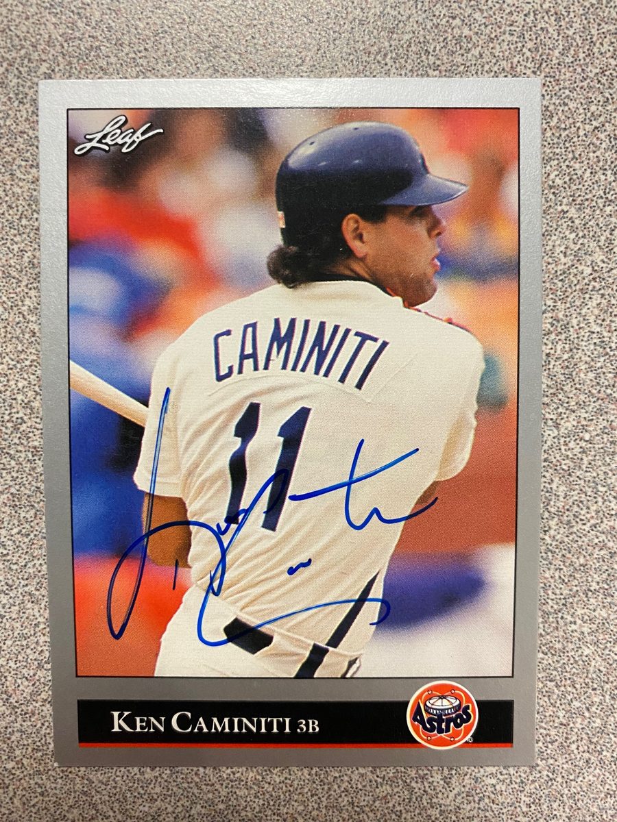 Ken Caminiti autograph in the Astros A to Z collection
