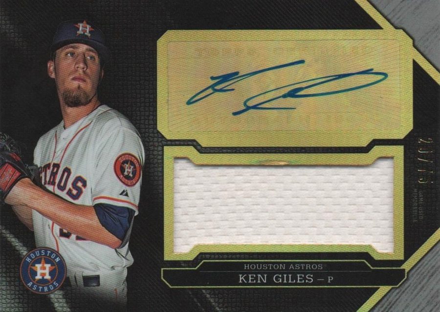 Ken Giles autograph in the Astros A to Z collection