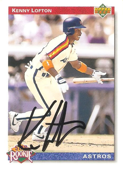 Kenny Lofton autograph in the Astros A to Z collection