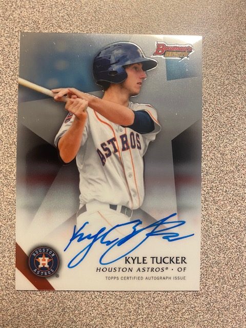 Kyle Tucker autograph in the Astros A to Z collection
