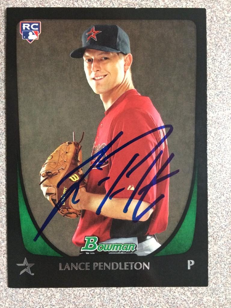 Lance Pendleton autograph in the Astros A to Z collection