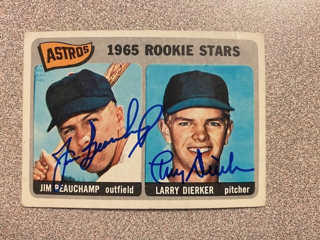 Larry Dierker autograph in the Astros A to Z collection