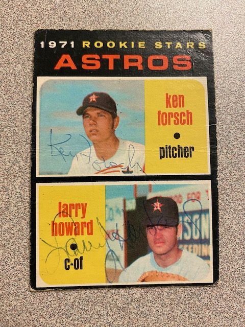 Larry Howard autograph in the Astros A to Z collection