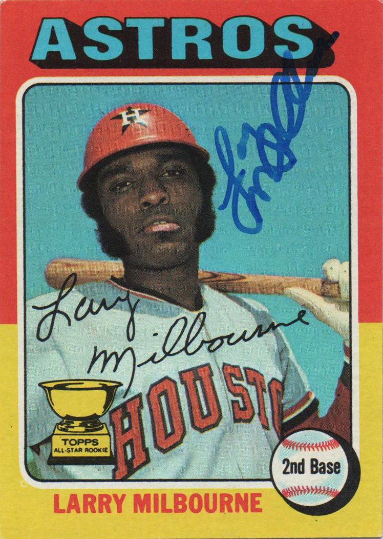 Larry Milbourne autograph in the Astros A to Z collection