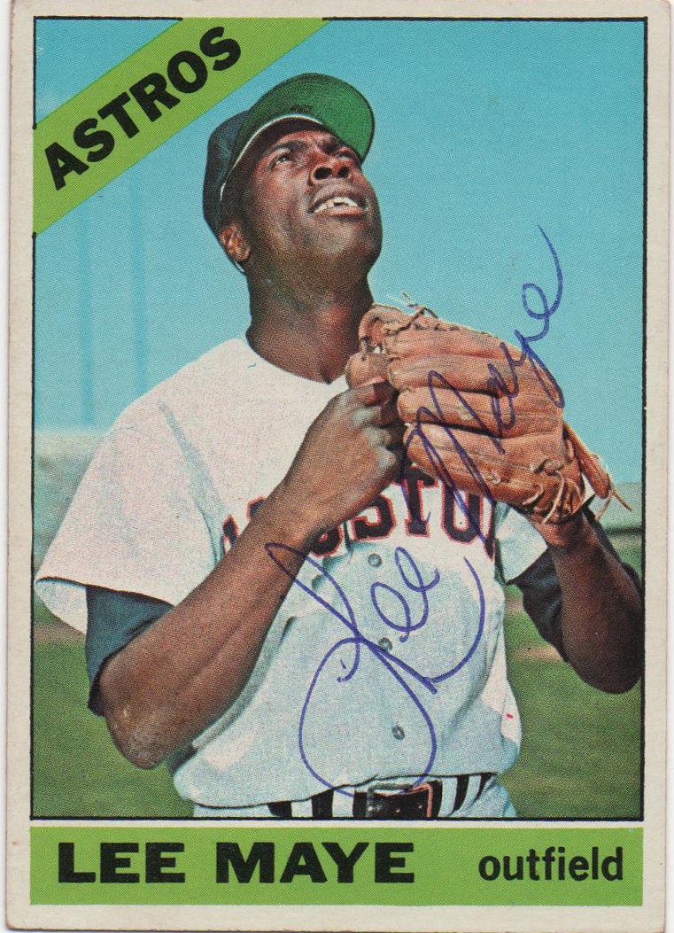 Lee Maye autograph in the Astros A to Z collection