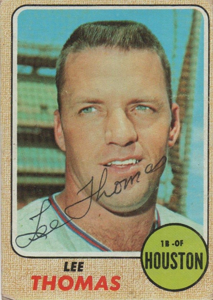 Lee Thomas autograph in the Astros A to Z collection