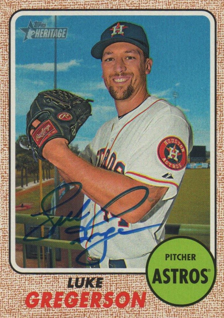 Luke Gregerson autograph in the Astros A to Z collection
