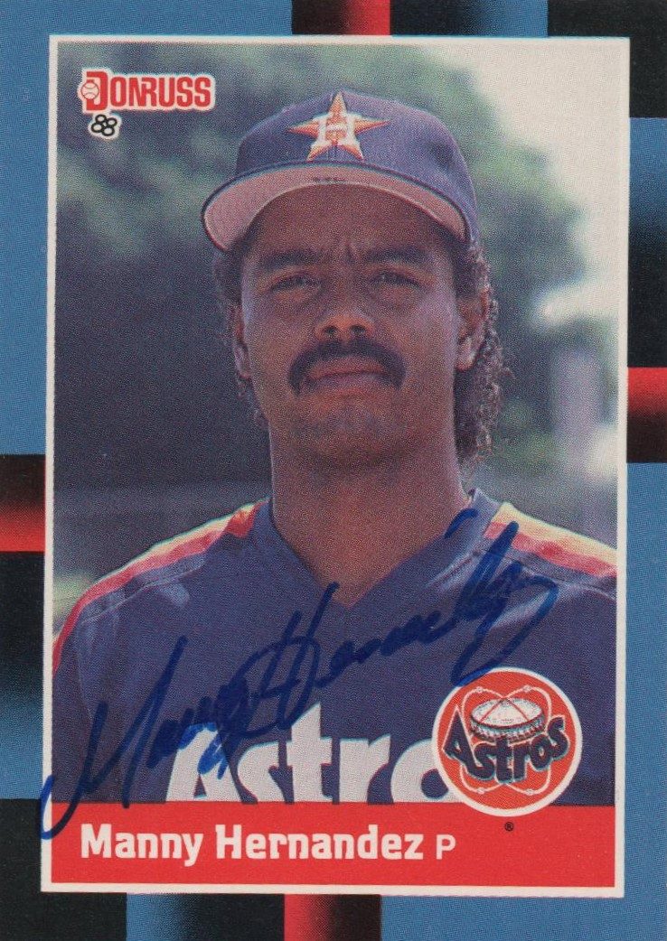 Manny Hernandez autograph in the Astros A to Z collection