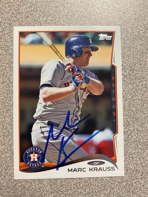 Marc Krauss autograph in the Astros A to Z collection