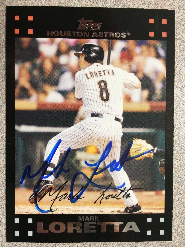 Mark Loretta autograph in the Astros A to Z collection