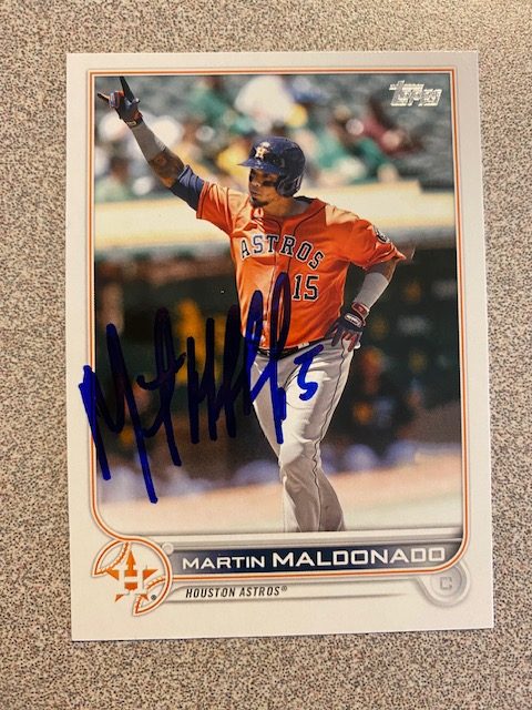Martin Maldonado autograph in the Astros A to Z collection