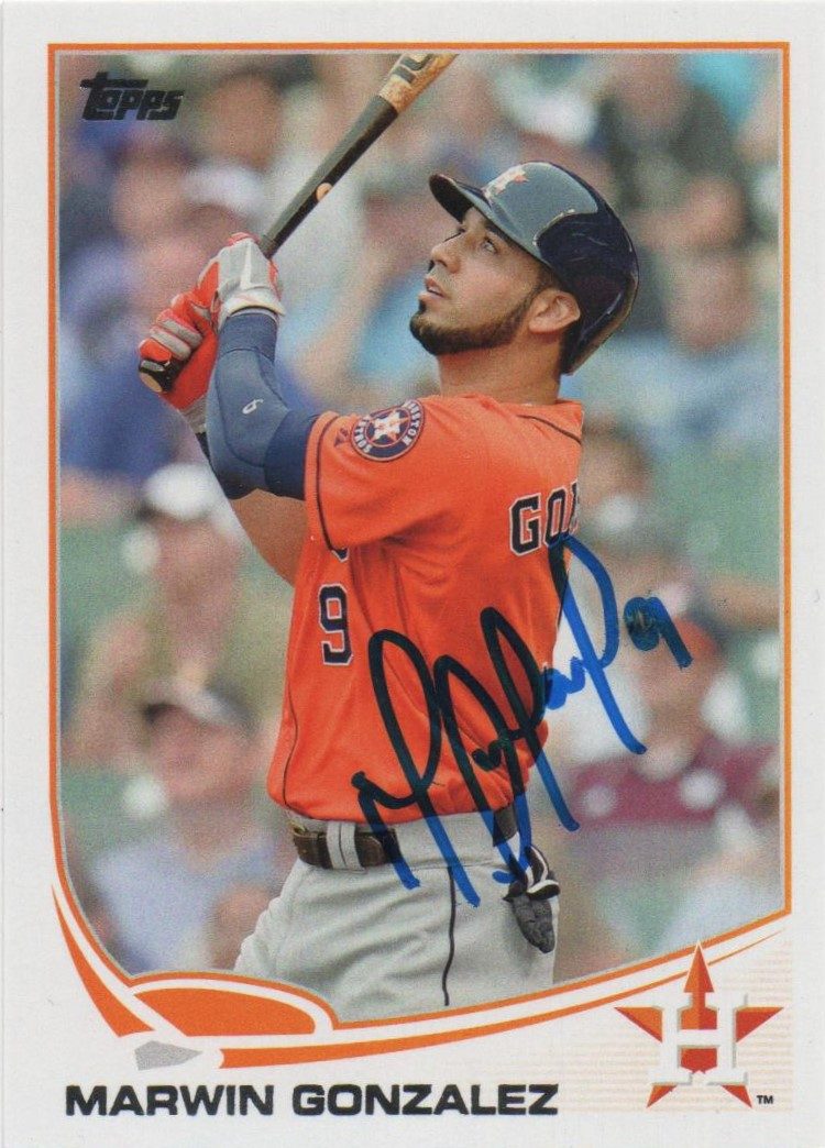 Marwin Gonzalez autograph in the Astros A to Z collection