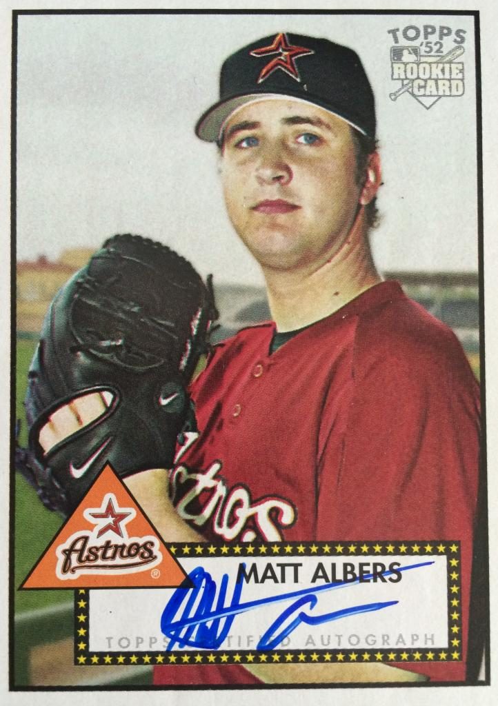 Matt Albers autograph in the Astros A to Z collection