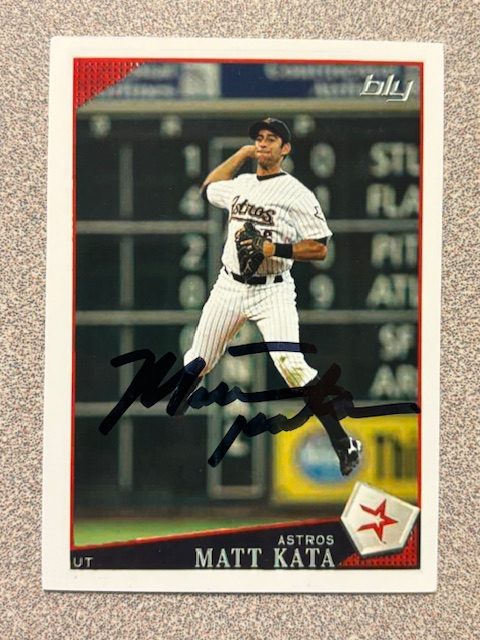 Matt Kata autograph in the Astros A to Z collection