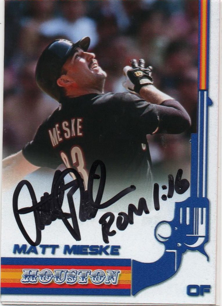 Matt Mieske autograph in the Astros A to Z collection