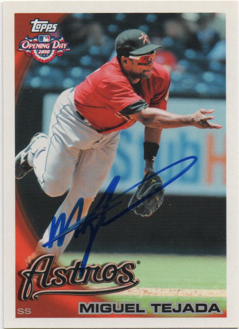 Miguel Tejada autograph in the Astros A to Z collection