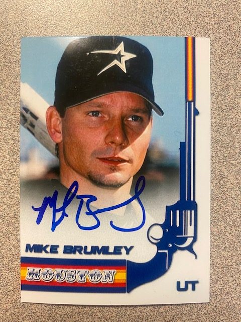 Mike Brumley autograph in the Astros A to Z collection