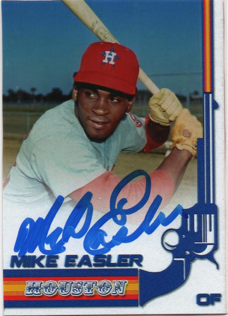 Mike Easler autograph in the Astros A to Z collection