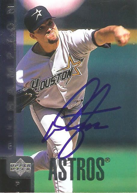 Mike Hampton autograph in the Astros A to Z collection