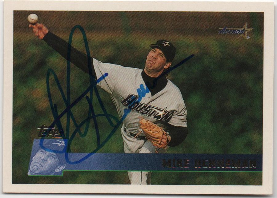 Mike Henneman autograph in the Astros A to Z collection
